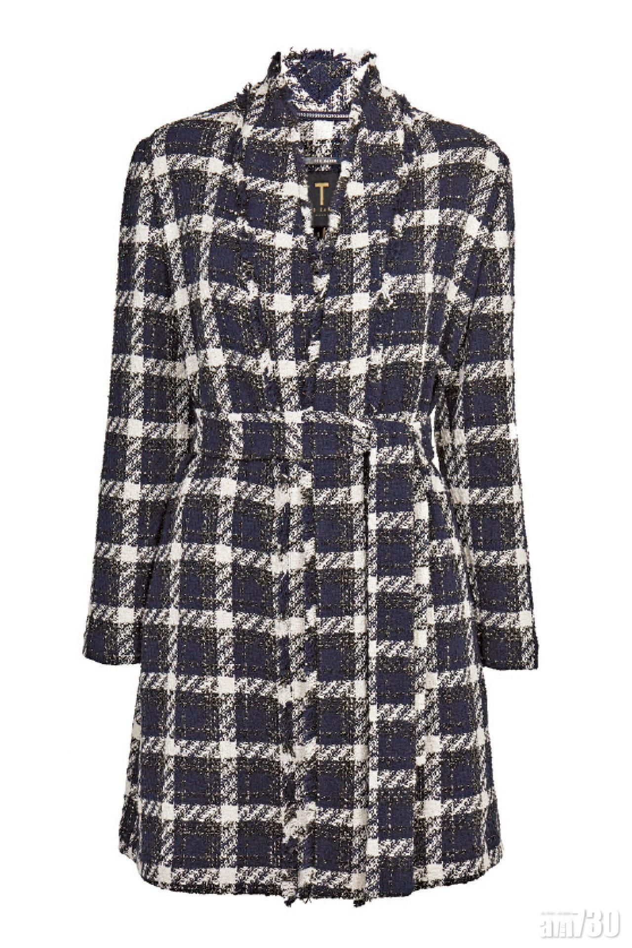 黑白格仔tweed coat $4,395(C)