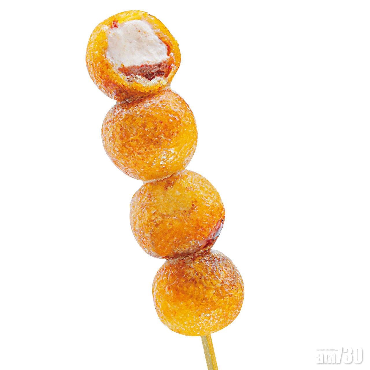 咖喱魚蛋串
(炸紅豆雪糕糯米糍)