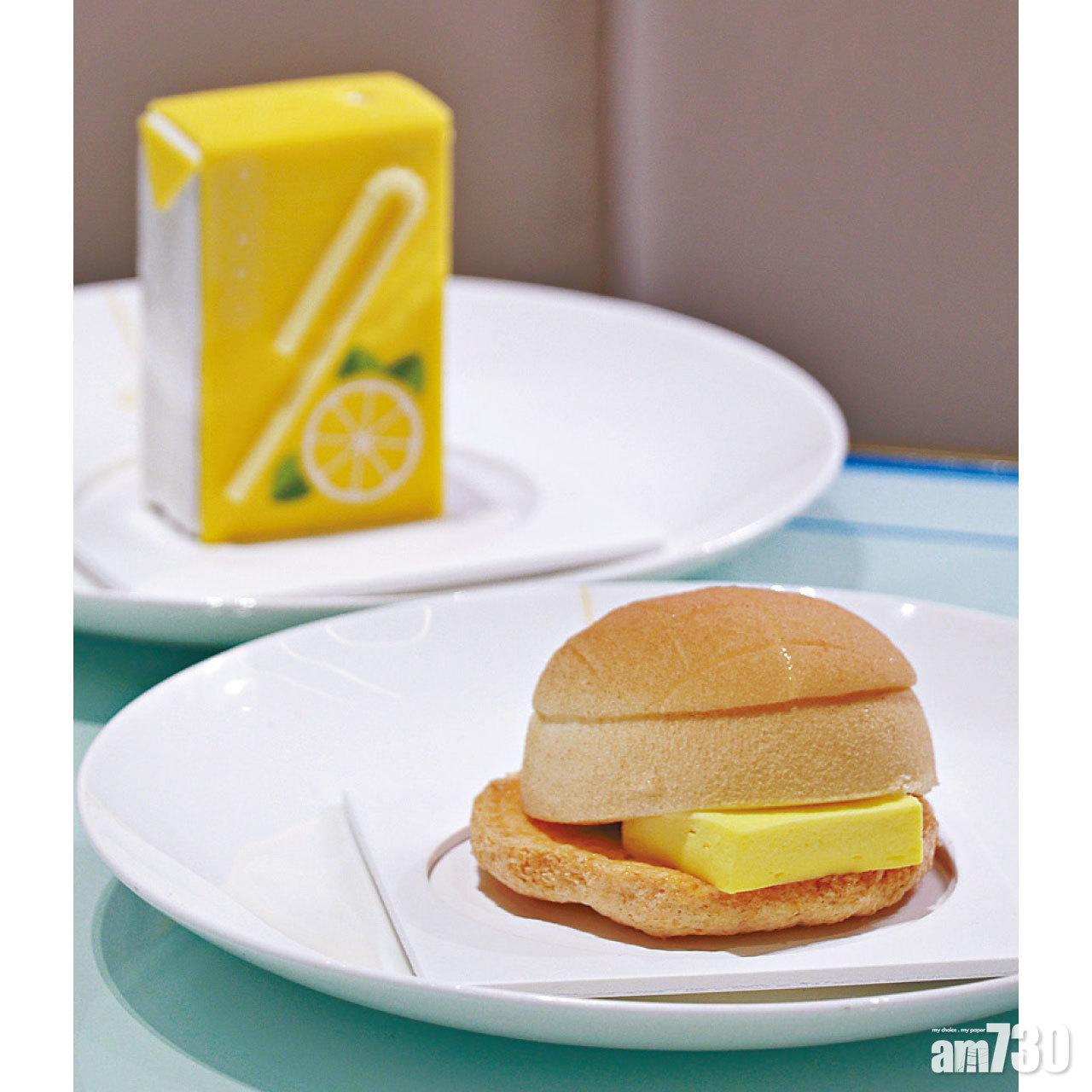 菠蘿包(椰子熱情果蛋糕)、
紙包檸檬茶(伯爵茶佛手柑蛋糕)