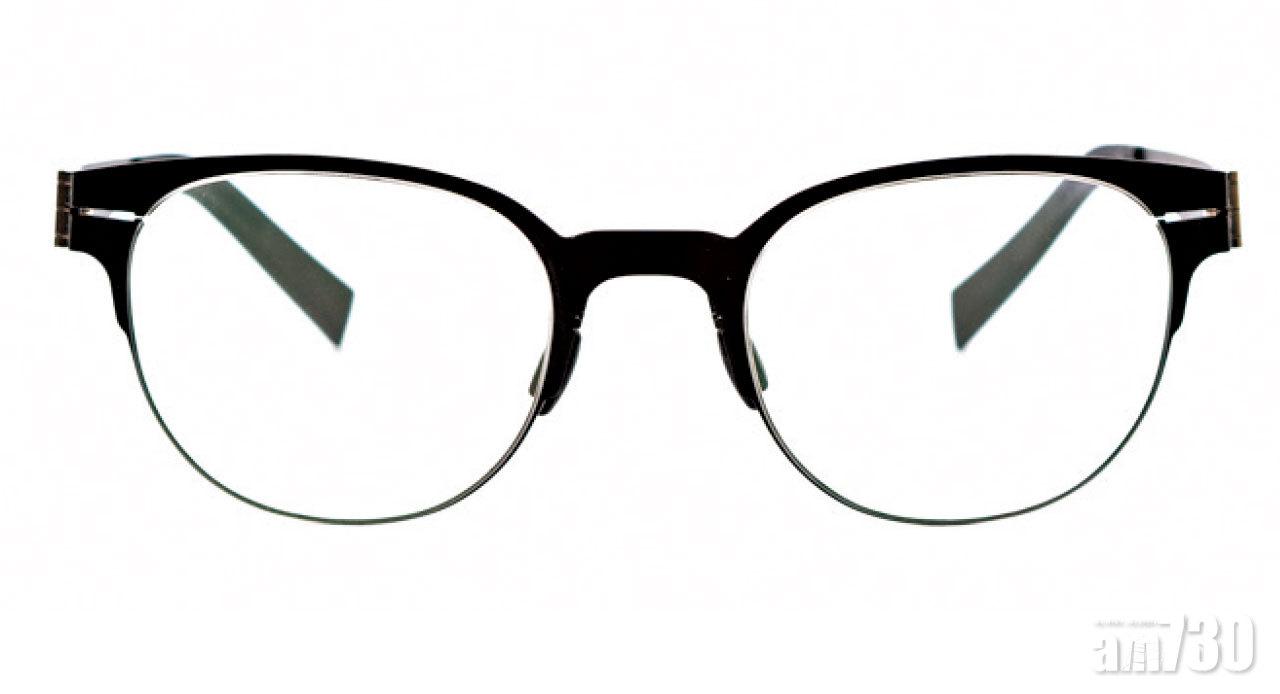 黑色半框鈦金屬眼鏡 $5,980 (b)