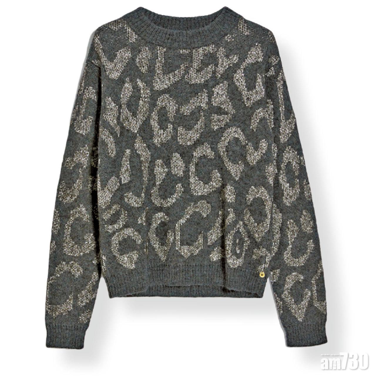 黑色豹紋knitted top $2,280(E)