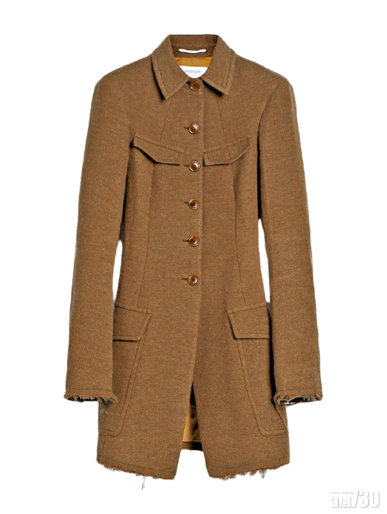 啡色呢絨military jacket $9,980(G)