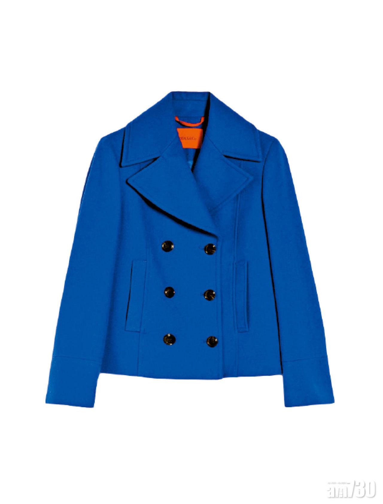 藍色短版pea coat $4,380(B)