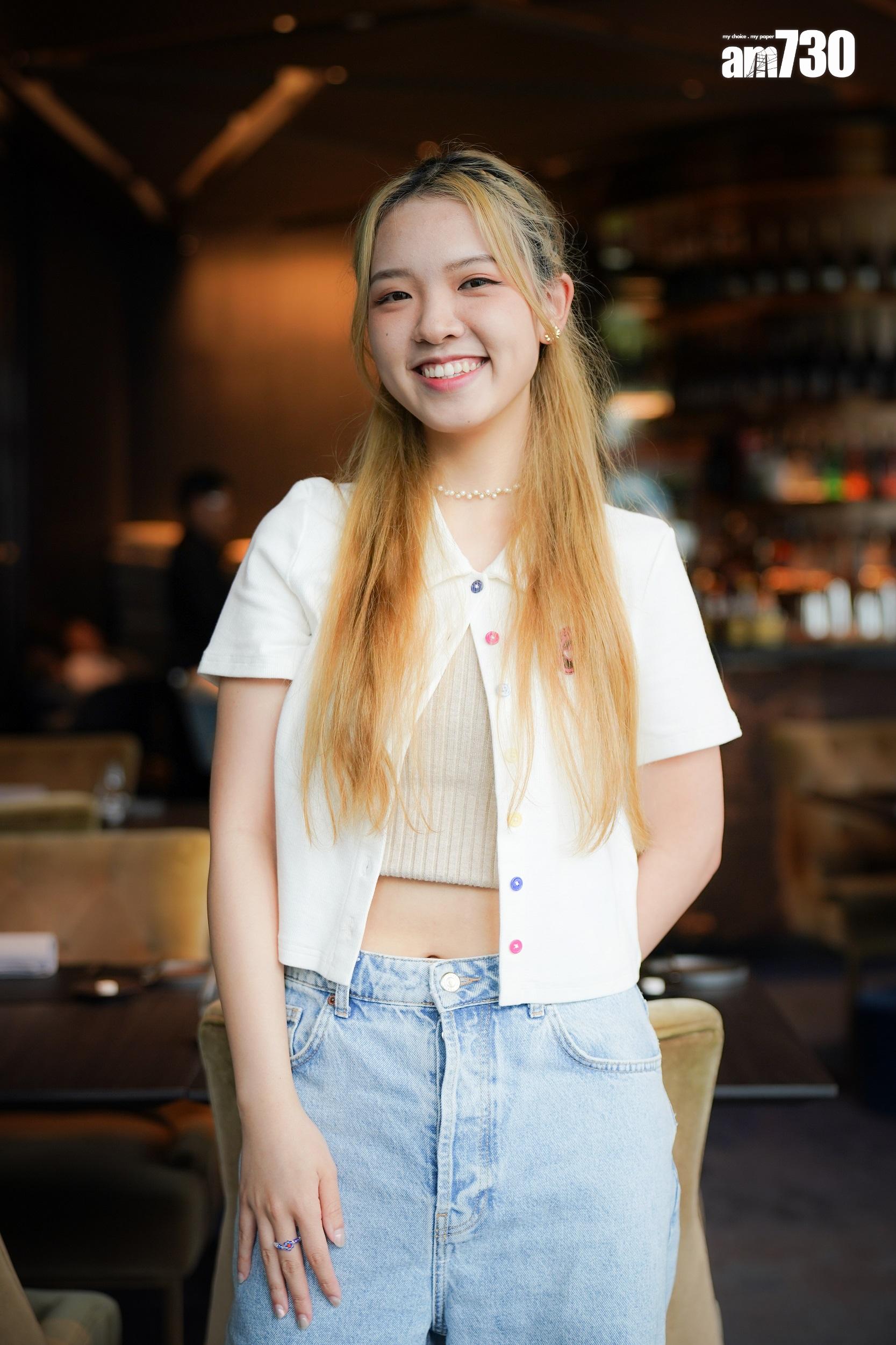 黃健怡(Winky)在Beanies隊中能包辦高中低音。(李睿哲攝)