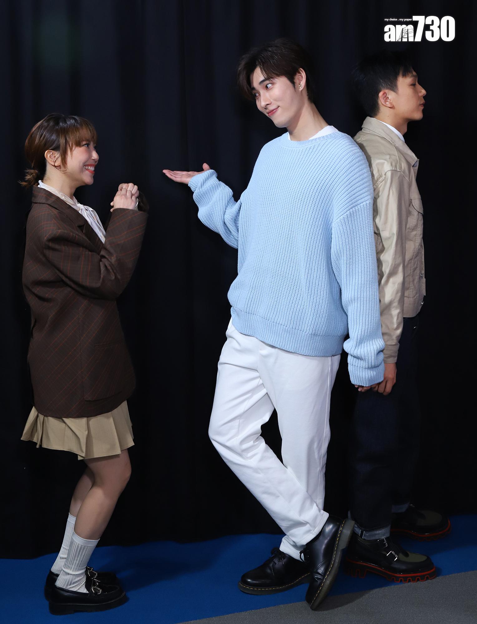 Phoebus、盧鎮業和麥詠楠在《瑪嘉烈與大衛系列 絲絲》的三角關係，糾續不清。(羅錦鴻攝)