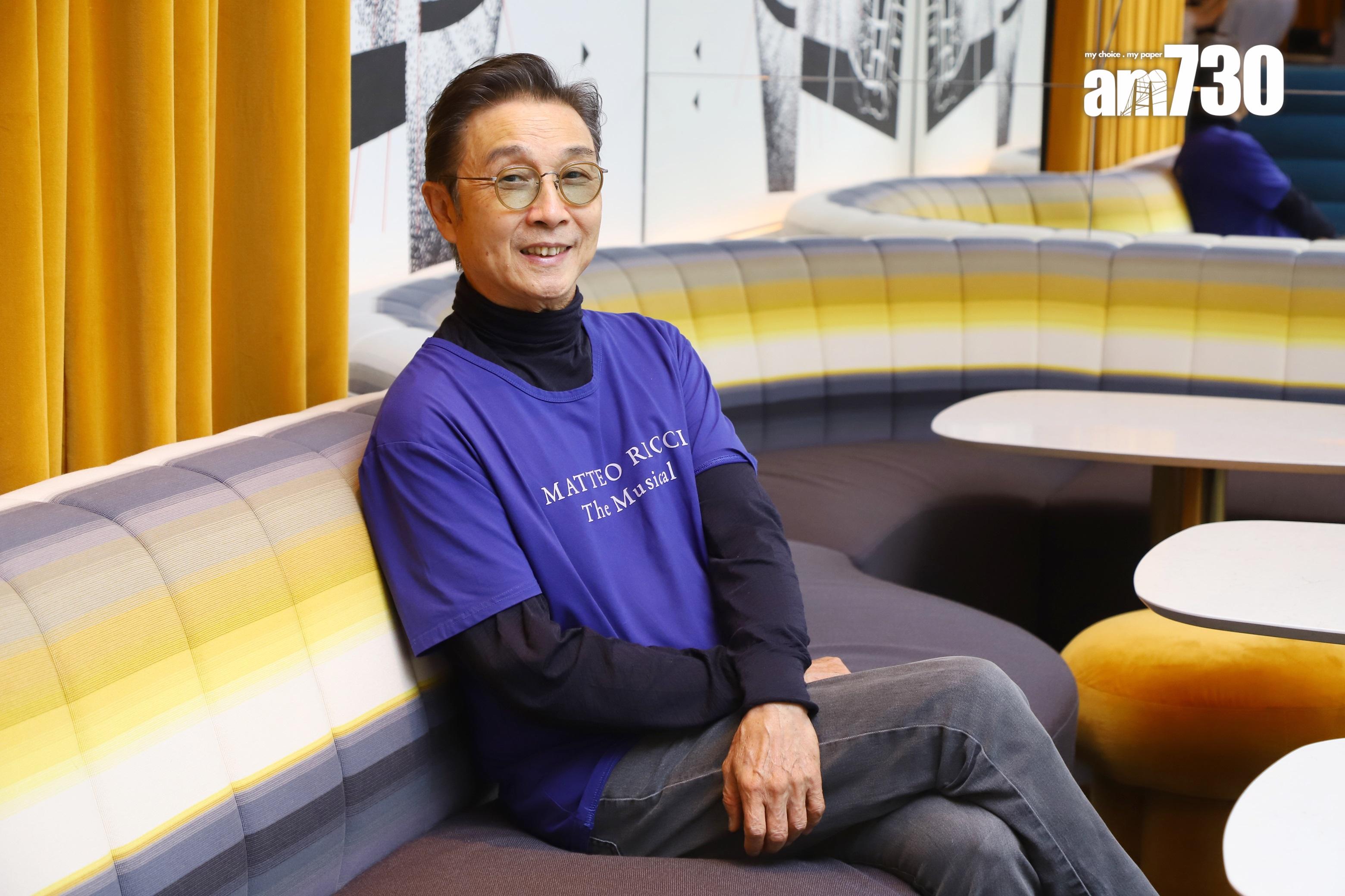 劉松仁精神虐虐，有說有笑。(羅錦鴻攝)