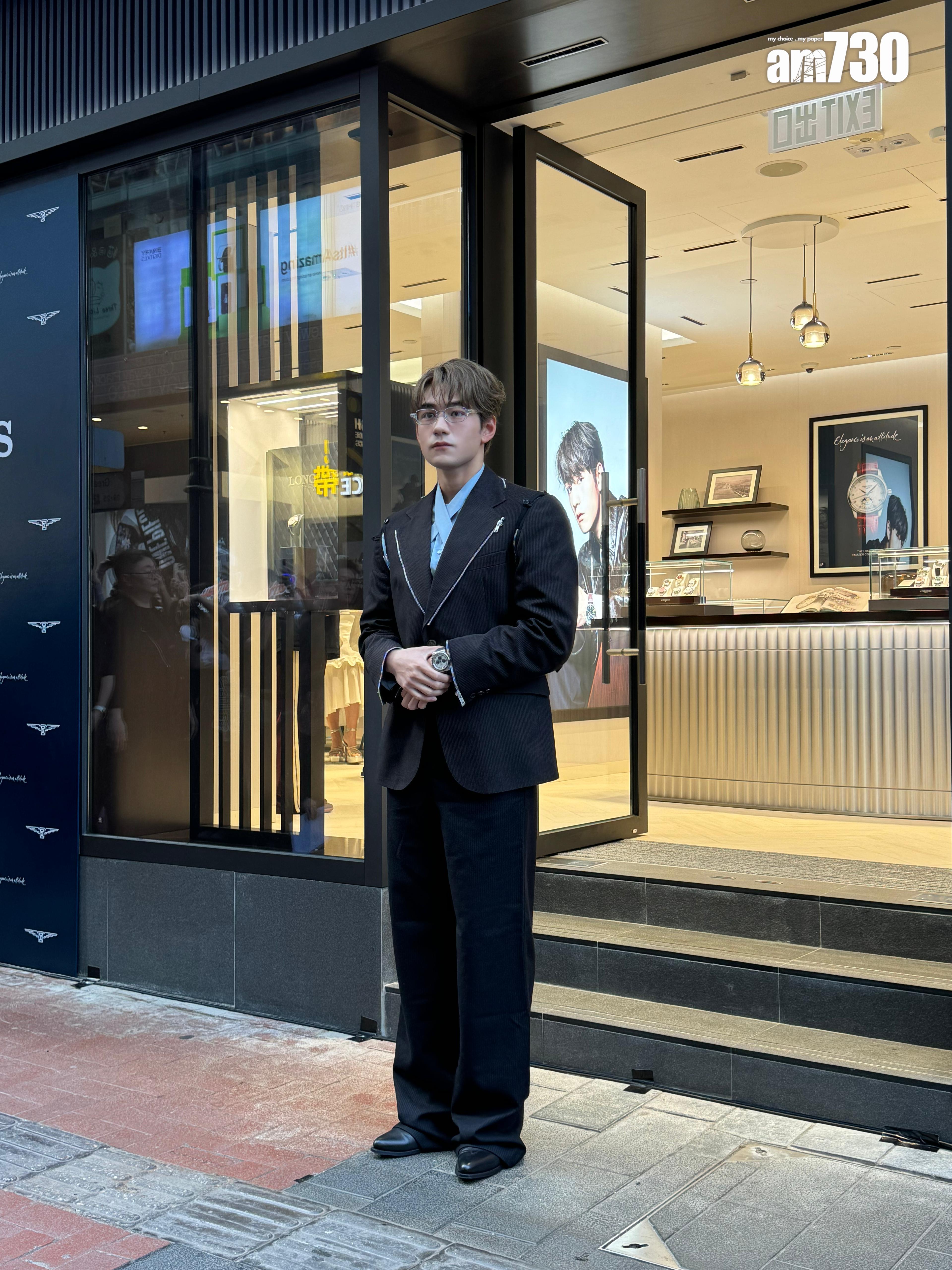 魏浚笙為品牌新店擔任剪綵嘉賓。 (娛樂組攝)