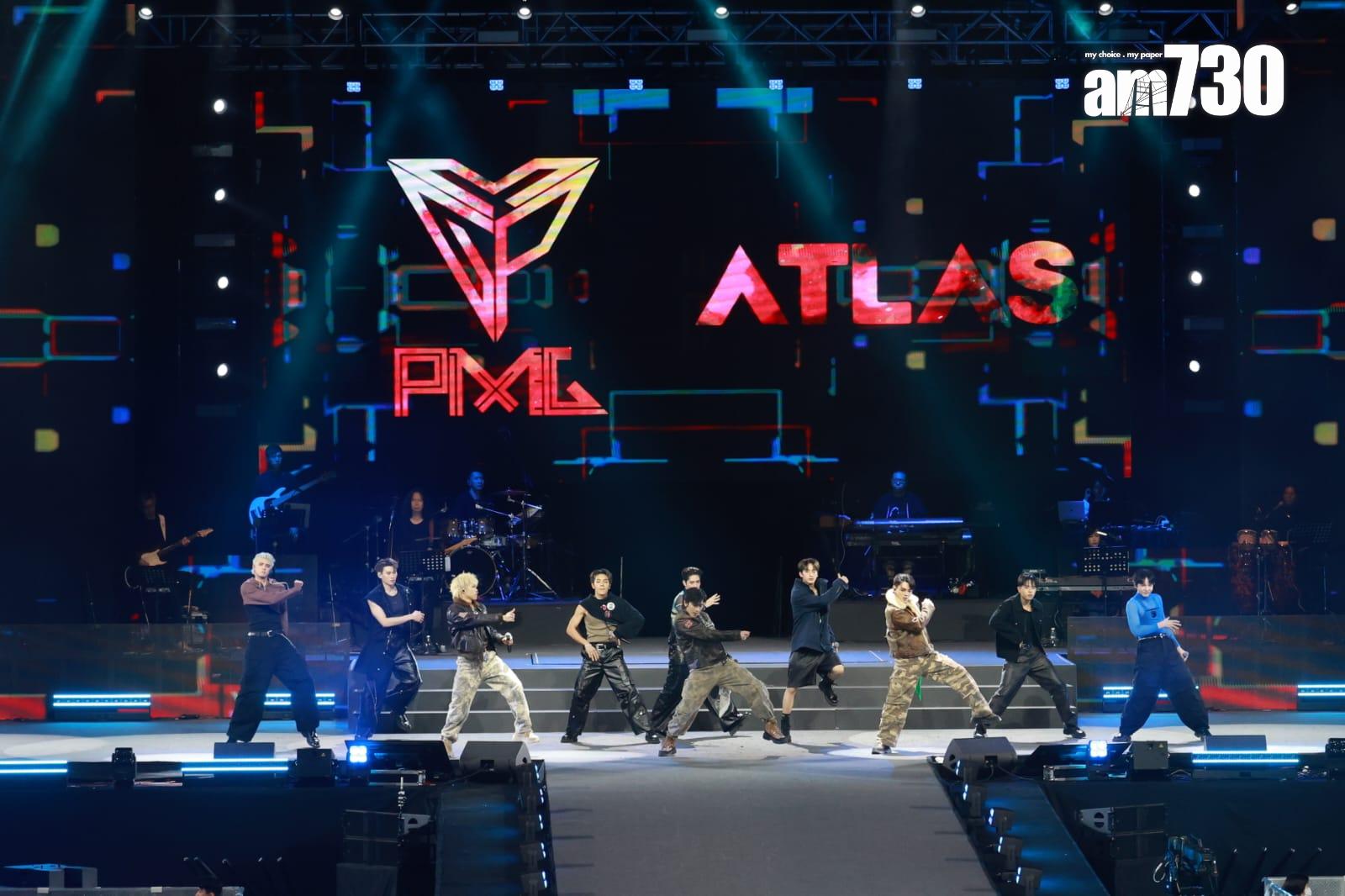 P1X3L與泰國七人男團ATLAS有crossover。(娛樂組攝)
