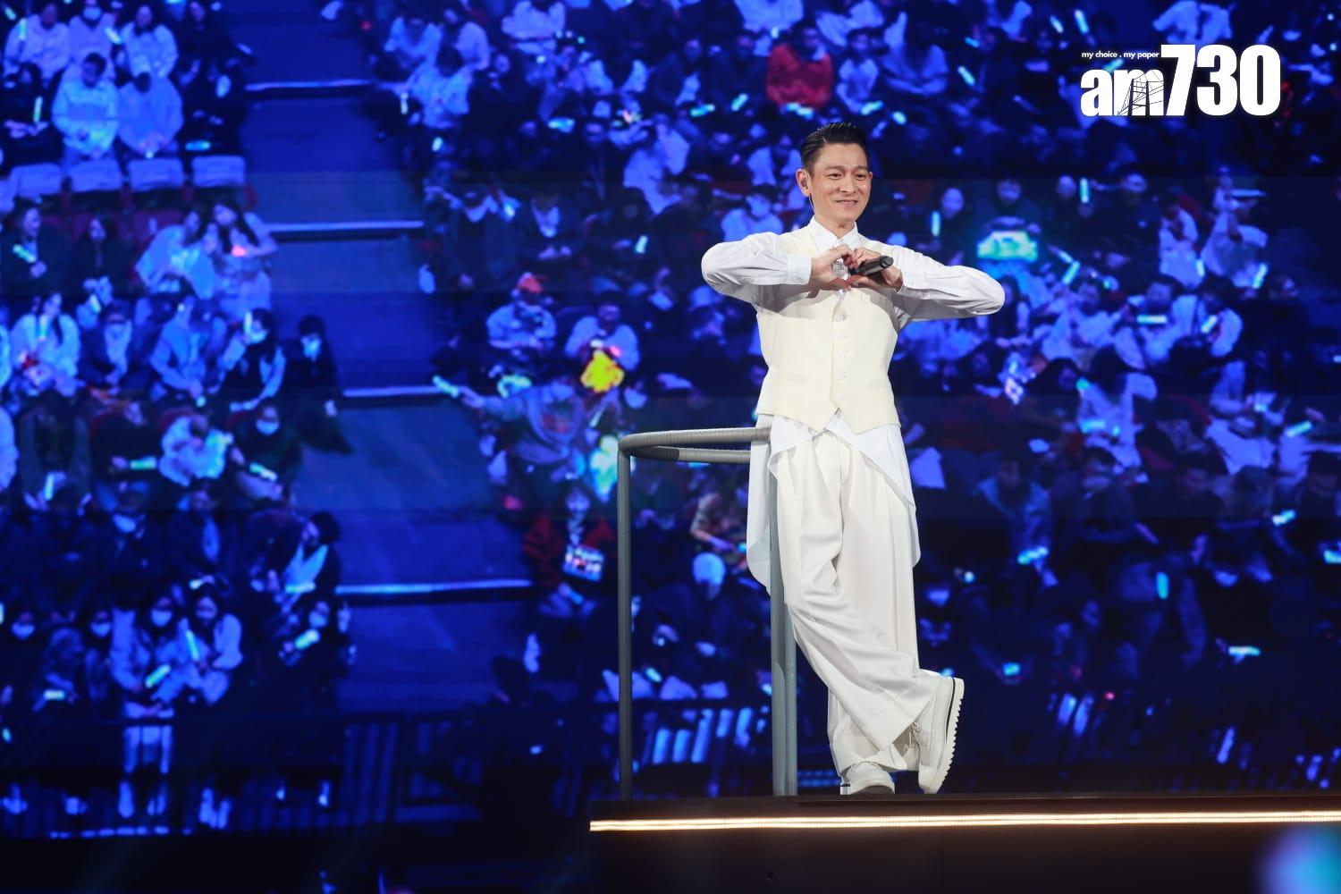 劉德華於紅館舉行「今天…is the Day」巡迴演唱會尾場。(羅錦鴻攝)