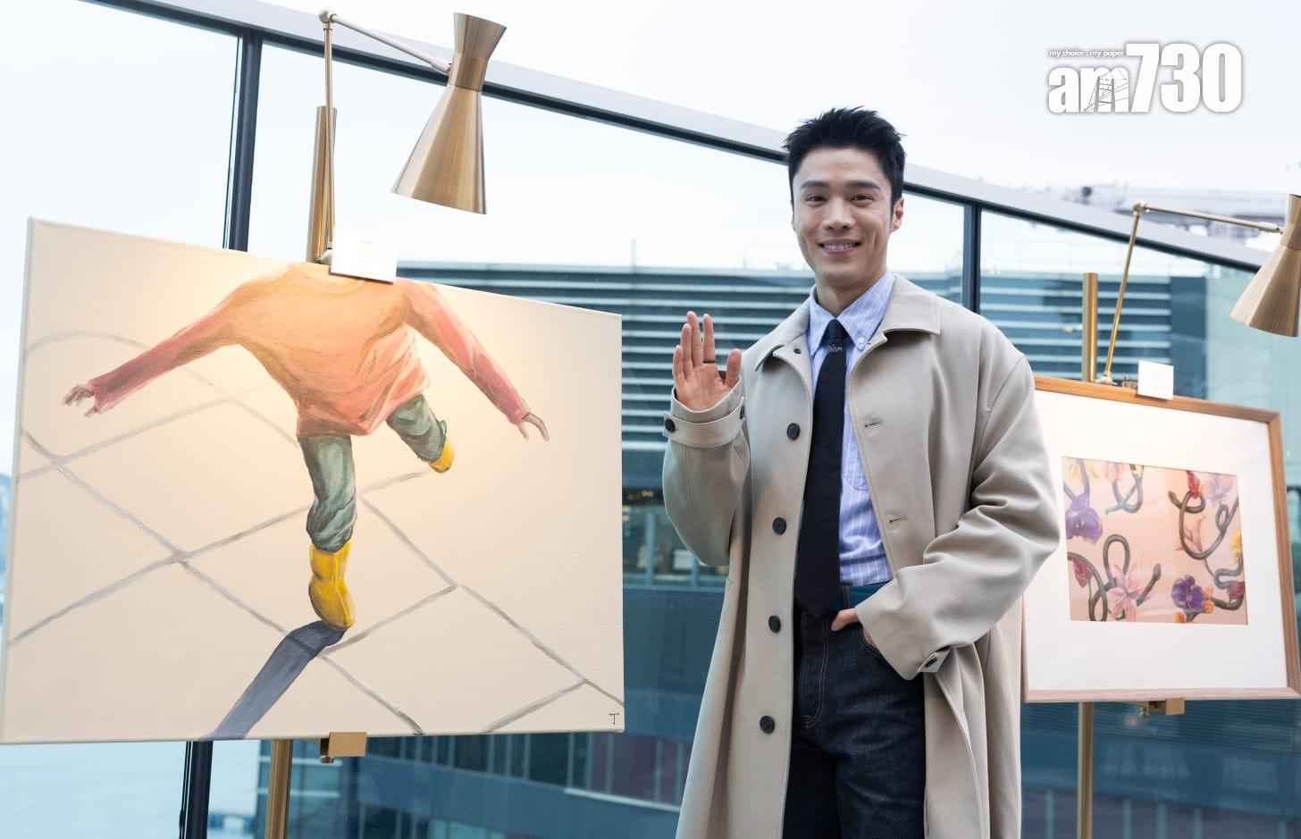 丁子朗表示可能有機會在日本開展覽。(蘇文傑攝)