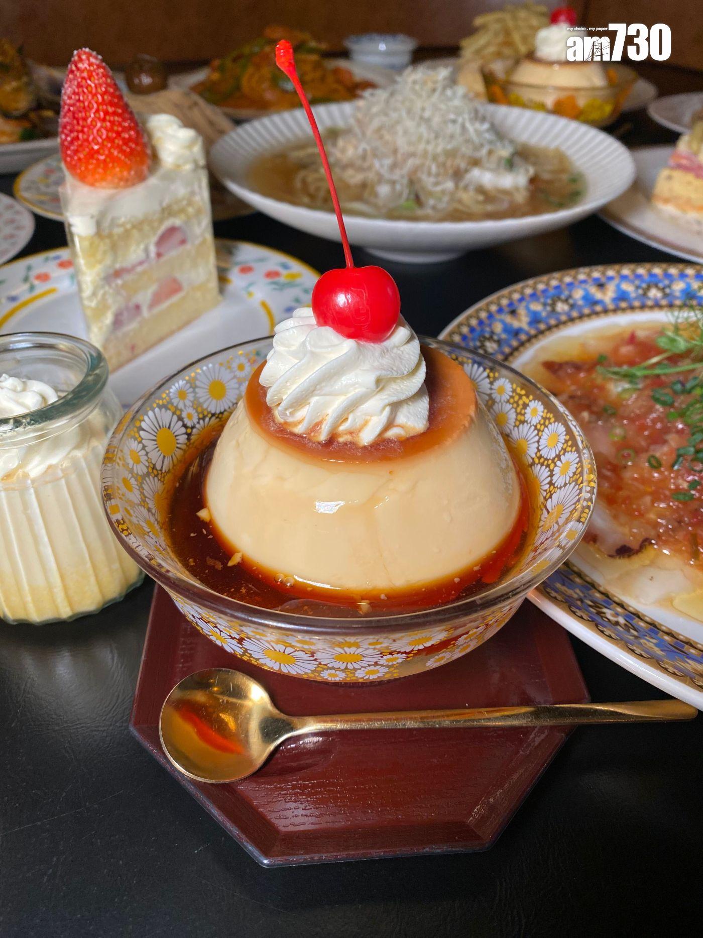 星光玉子布甸$48 採用日本雞蛋製成,蛋味重,質感幼滑入口即融。