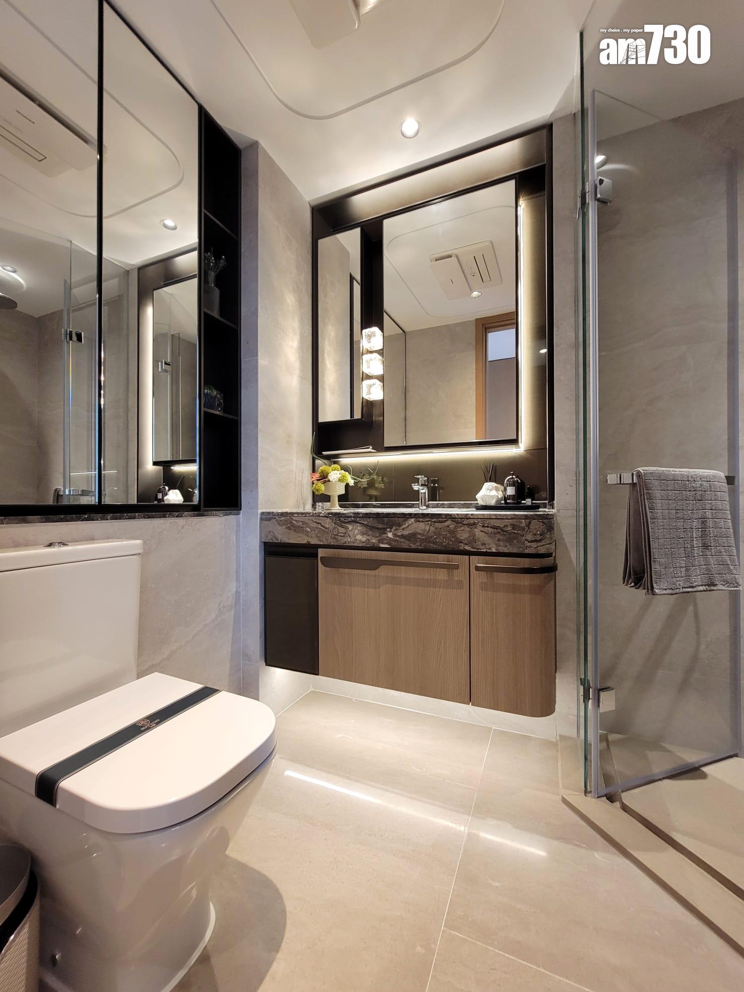 文曜示範單位|904呎現樓三房採大地色系主調 外望開揚市景(多圖有片)|九龍城新盤