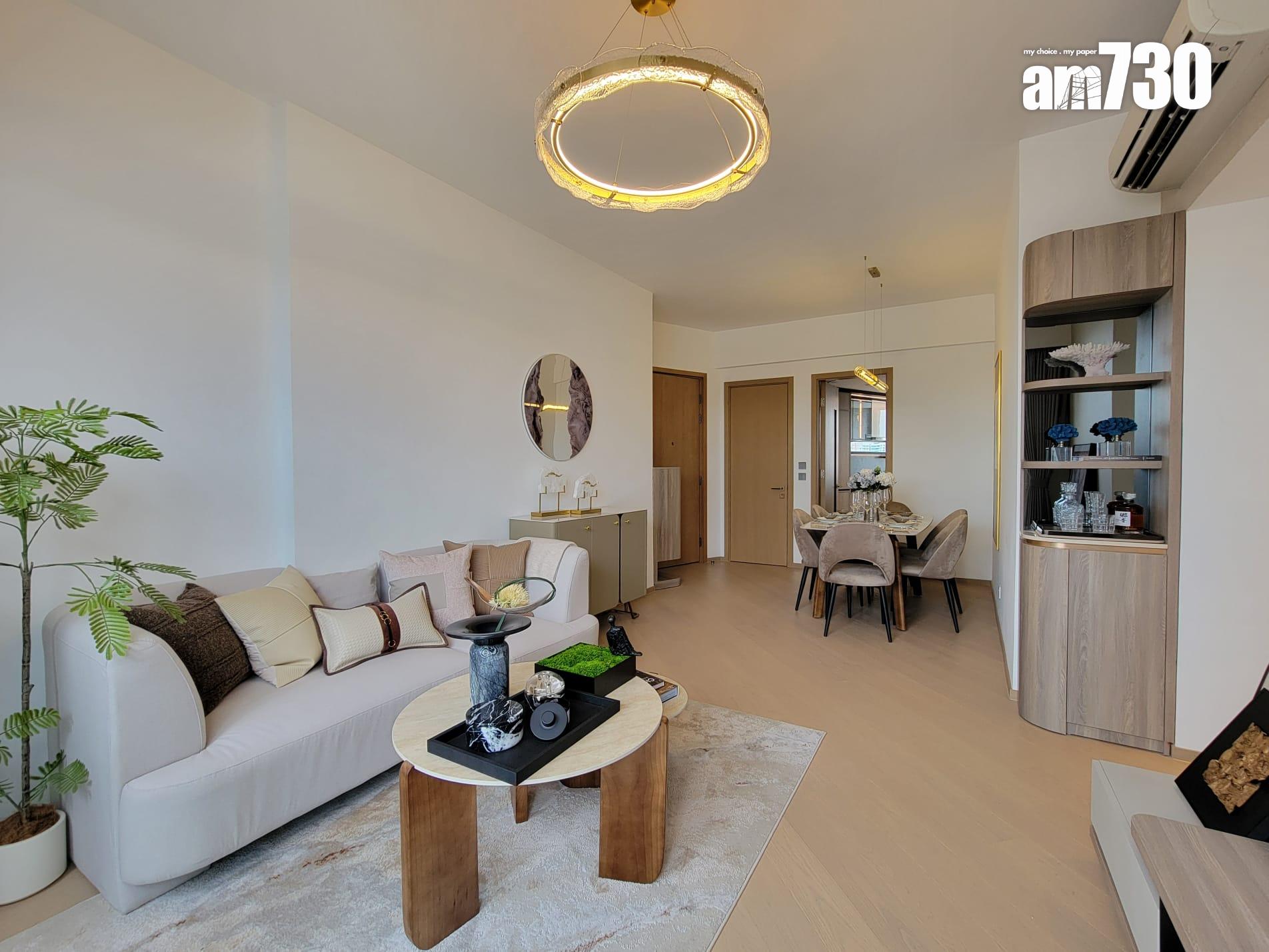 文曜示範單位|904呎現樓三房採大地色系主調 外望開揚市景(多圖有片)|九龍城新盤