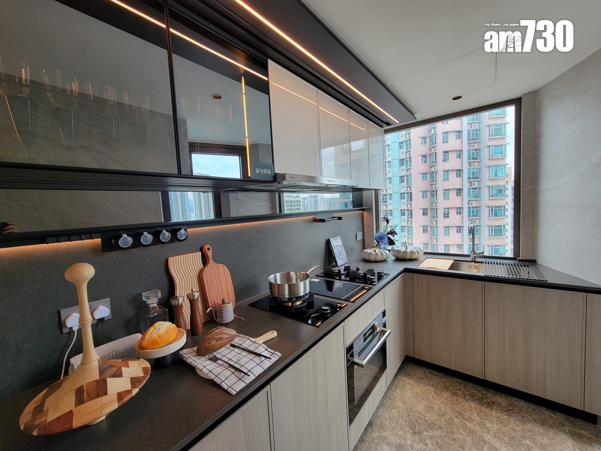 文曜示範單位|904呎現樓三房採大地色系主調 外望開揚市景(多圖有片)|九龍城新盤