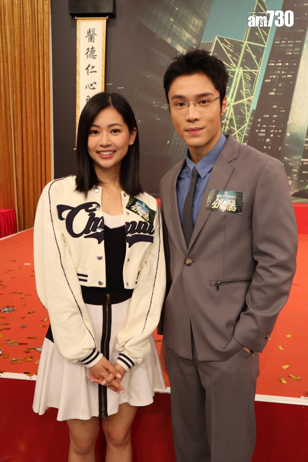 丁子朗和郭柏妍在TVB新劇《俠醫》中是家屬關係。(娛樂組攝)