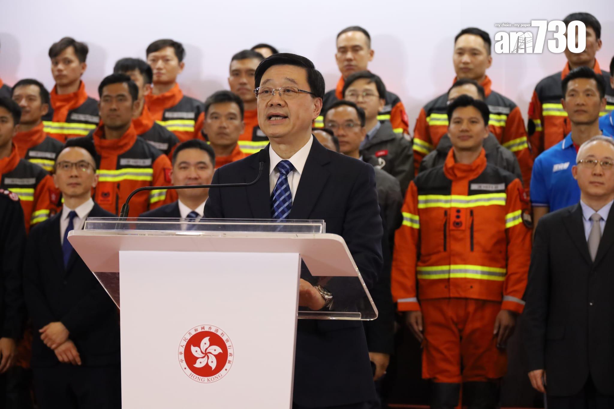 李家超感激救援隊的付出。(鍾式明攝)