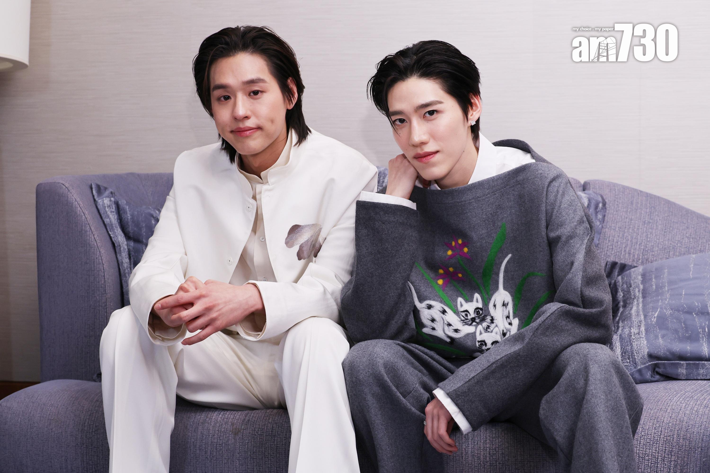 泰國最強人氣CP組合「BKPP」Billkin和PP Krit合演《關於我和鬼變成家人的那封利是》，兩人接受本報訪問分享拍攝趣事。