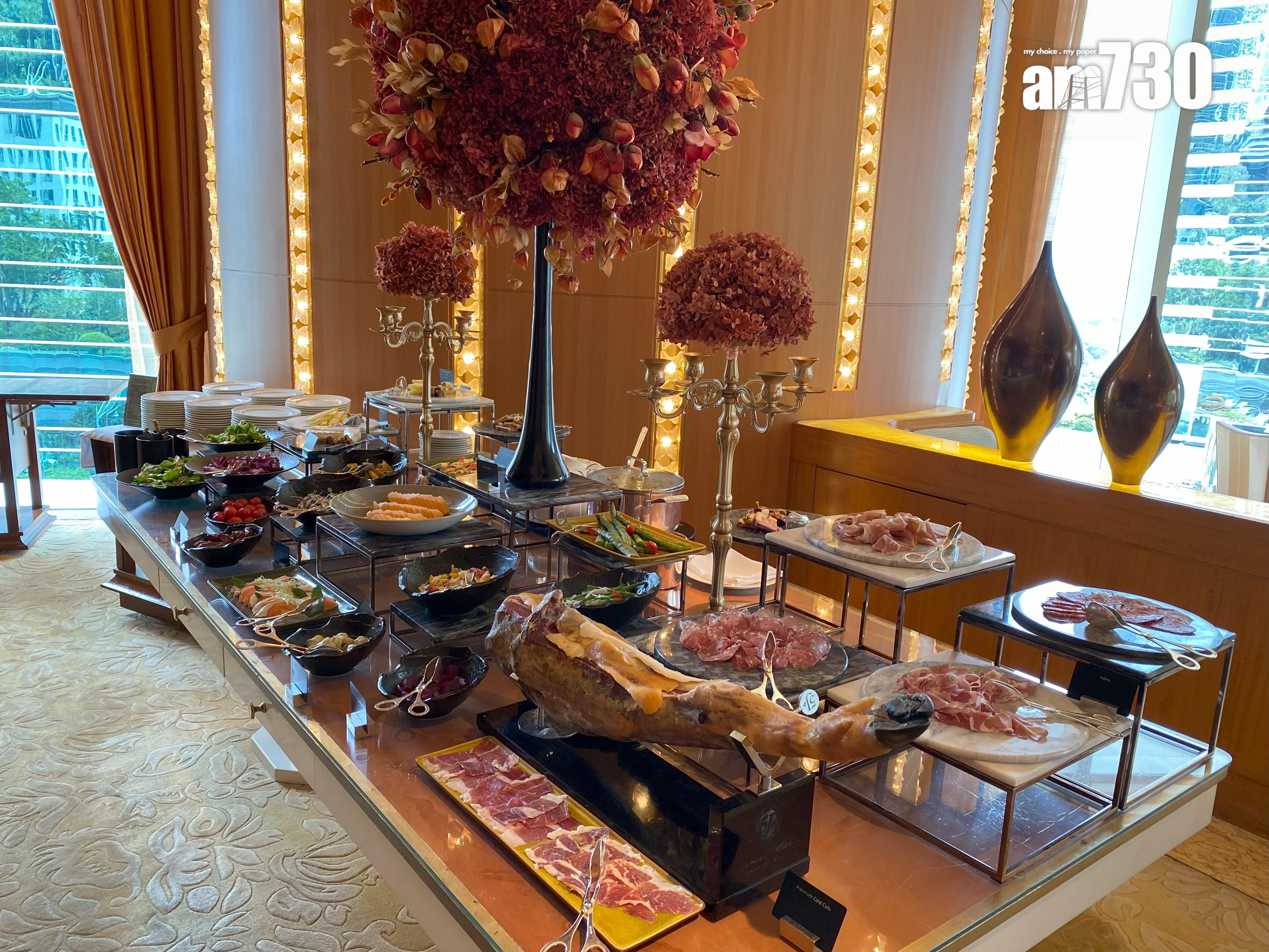 前菜專區有24個月西班牙風乾火腿配哈密瓜、法國凍批、意大利水牛芝士、法國及德國等地的軟硬芝士及歐陸式前菜。