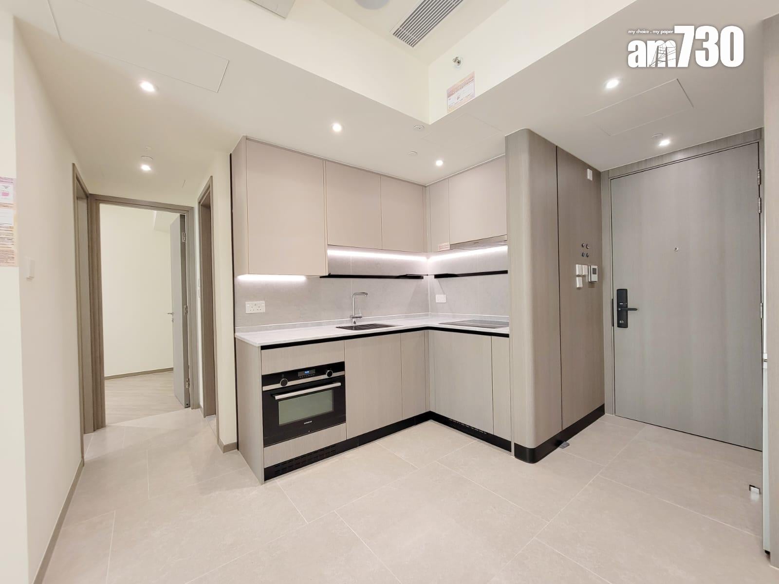 NOVO LAND示範單位|402呎及456呎無改動兩房 收納式摺疊餐桌滿足不同空間需求 (多圖有片)|屯門新盤