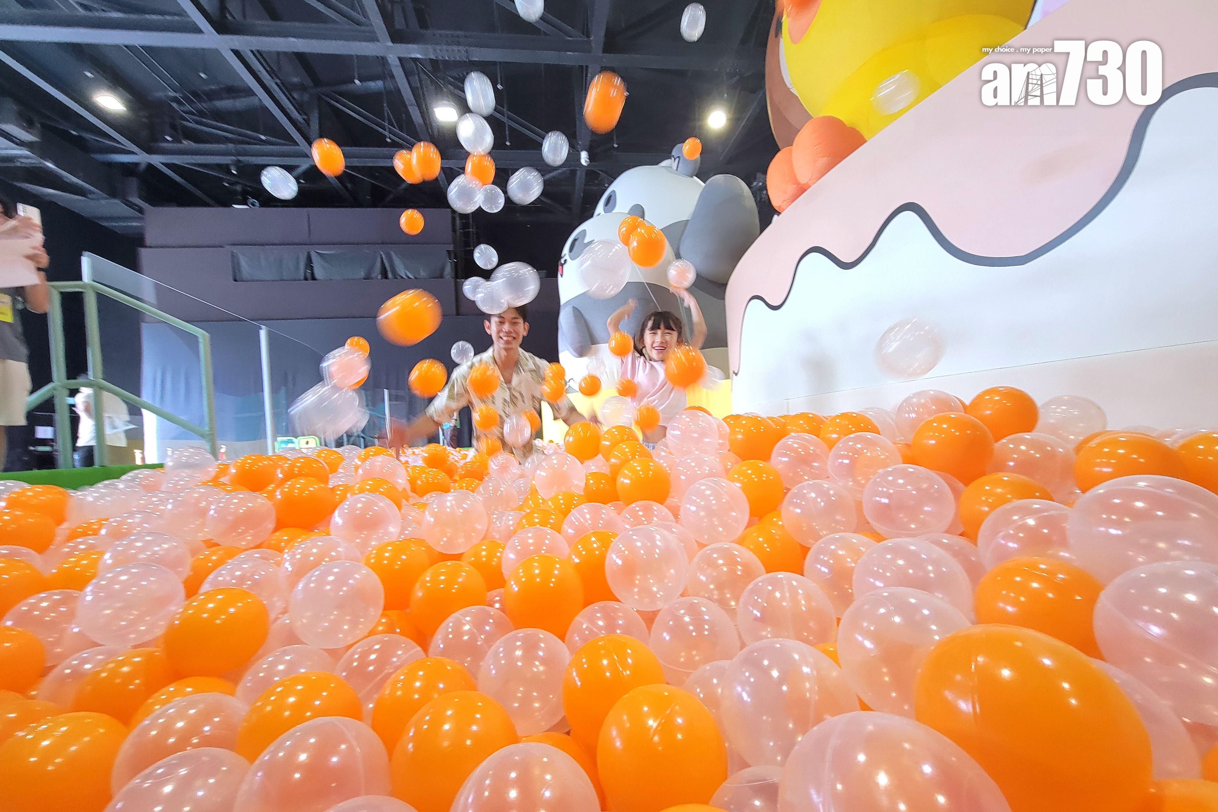 LINE FRIENDS x Panda Friends 玩轉波波池(周令知攝)