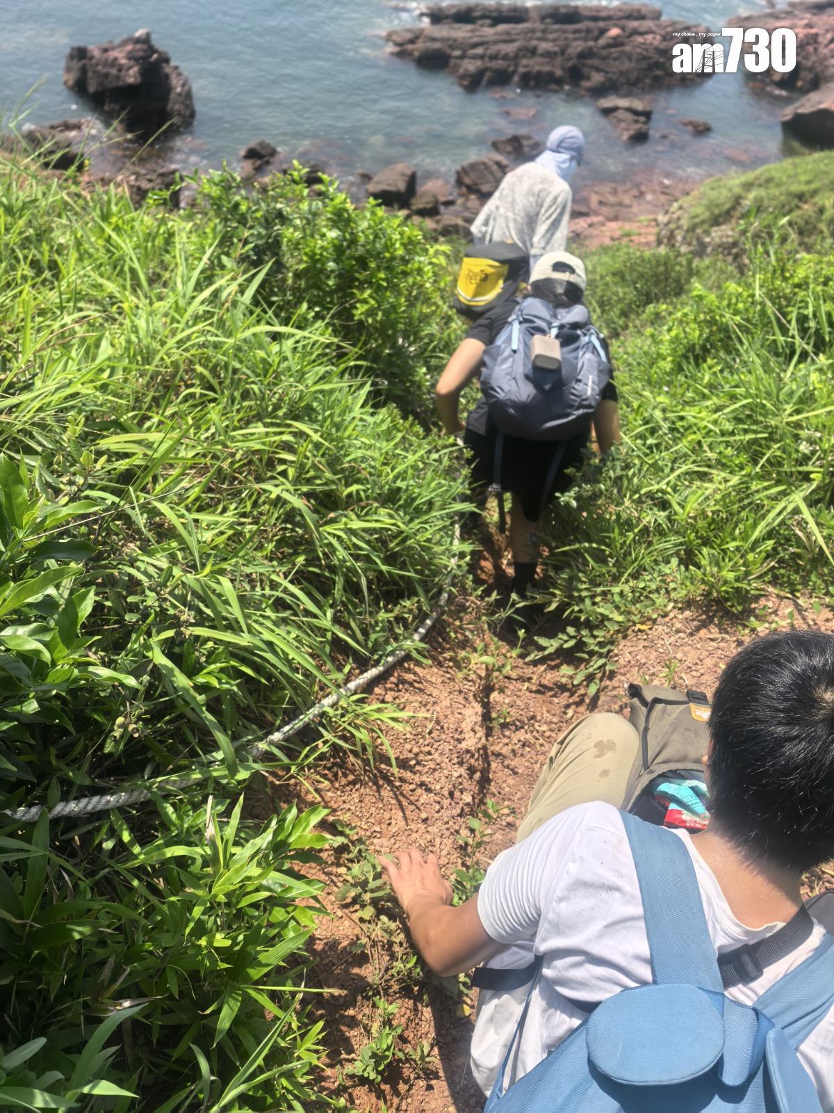 赤洲只有極少數路段為石階,餘下山徑為砂石路、岩石等,不乏需要手腳並用的路段