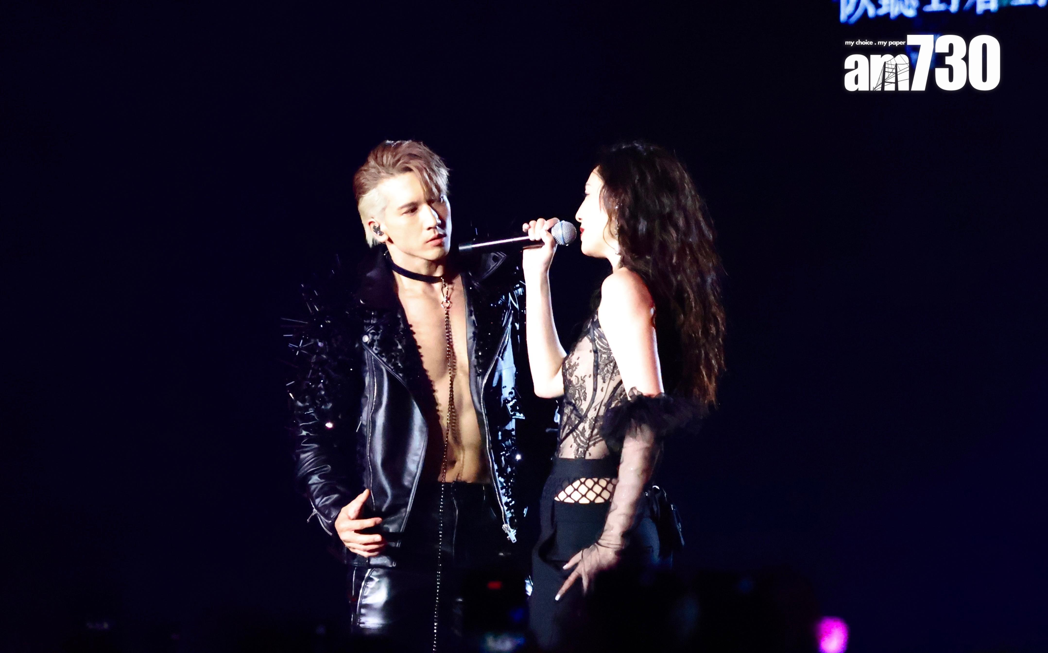 關智斌與Yumiko火辣合唱《相對濕度》。(娛樂組攝)