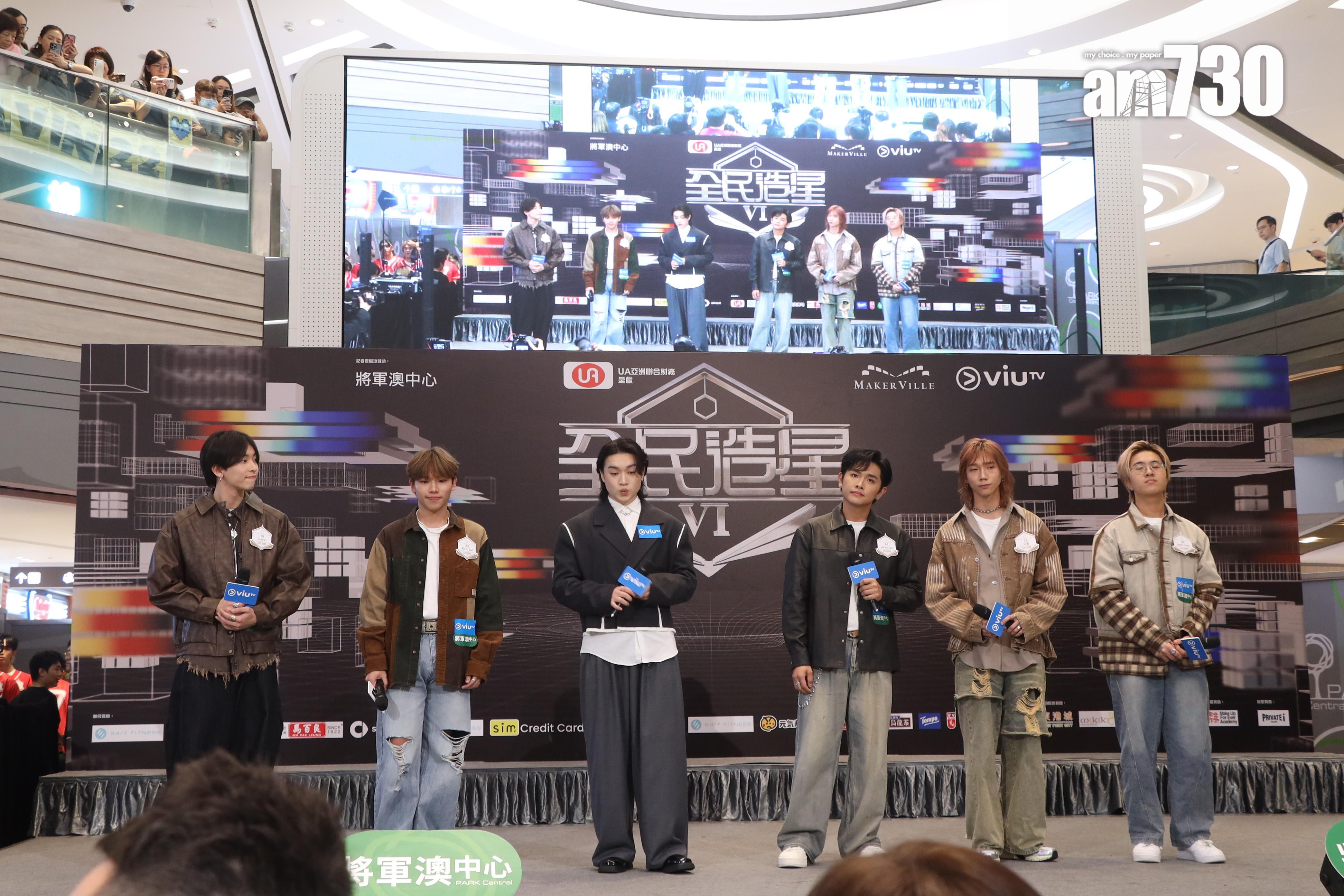 Jer出席《造星6》記者會,與師弟合唱《記憶倒行》。(娛樂組攝)