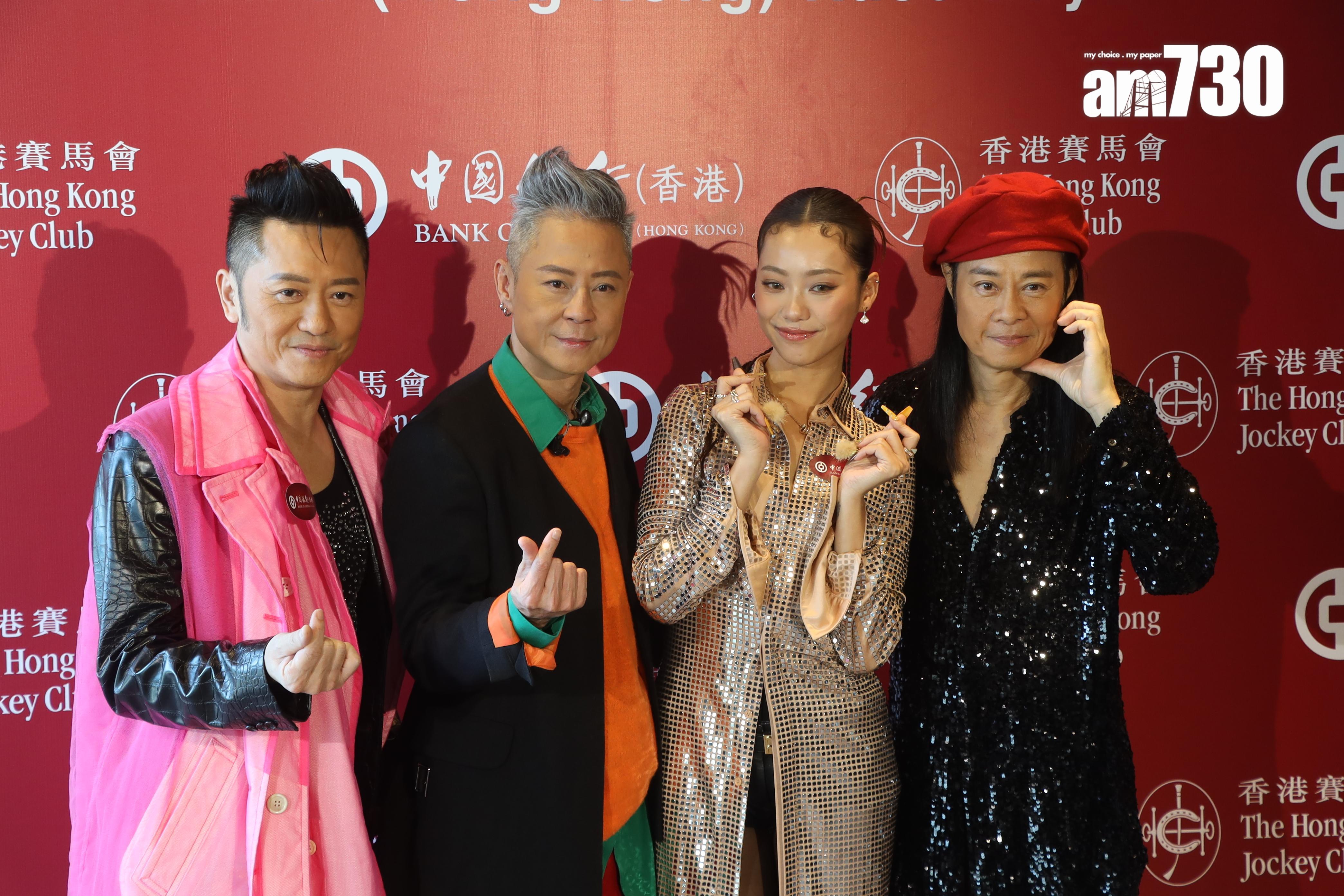 JACE興奮與草蜢合照。(娛樂組攝)