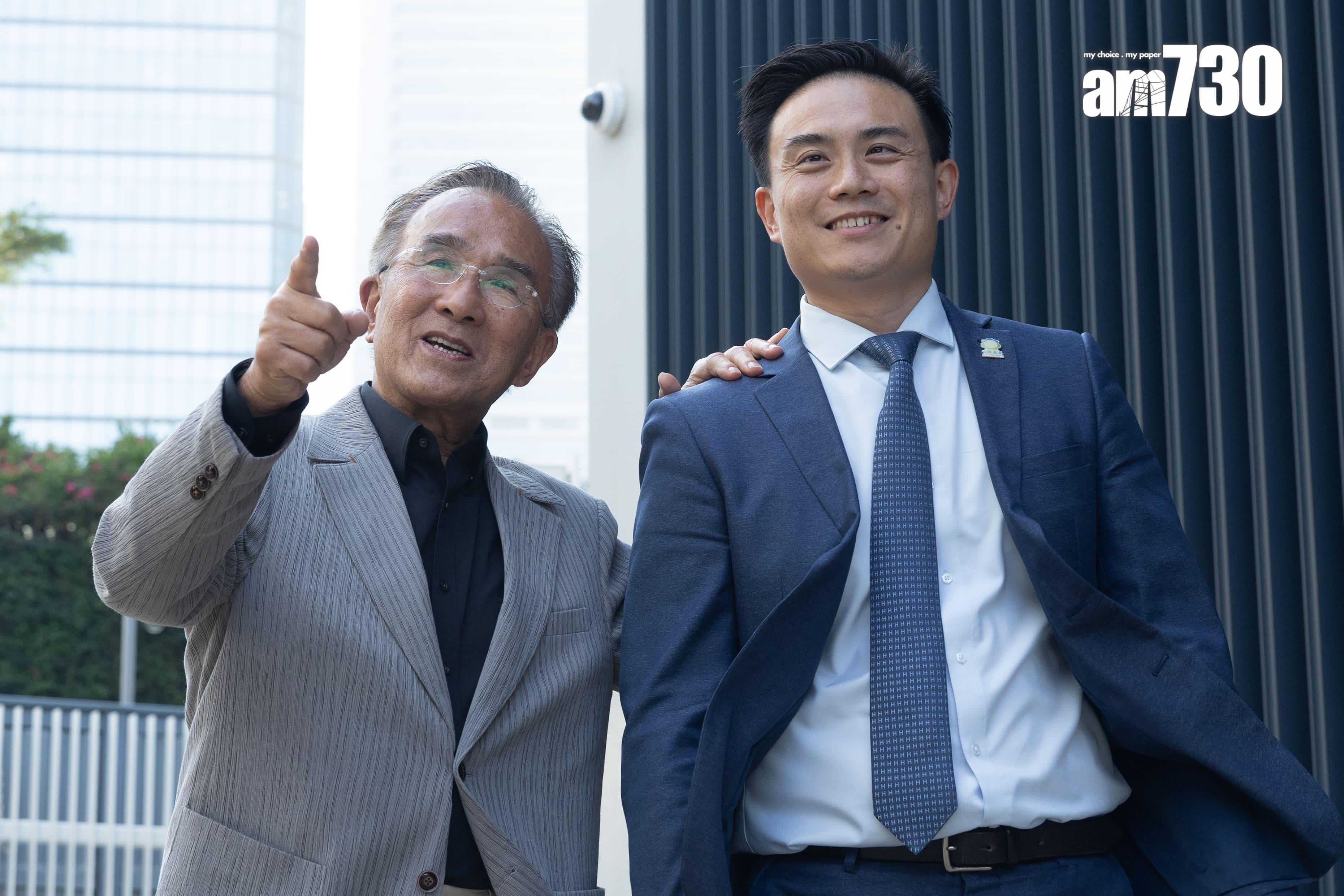 田北辰「交棒」予莊豪鋒(蘇文傑攝)