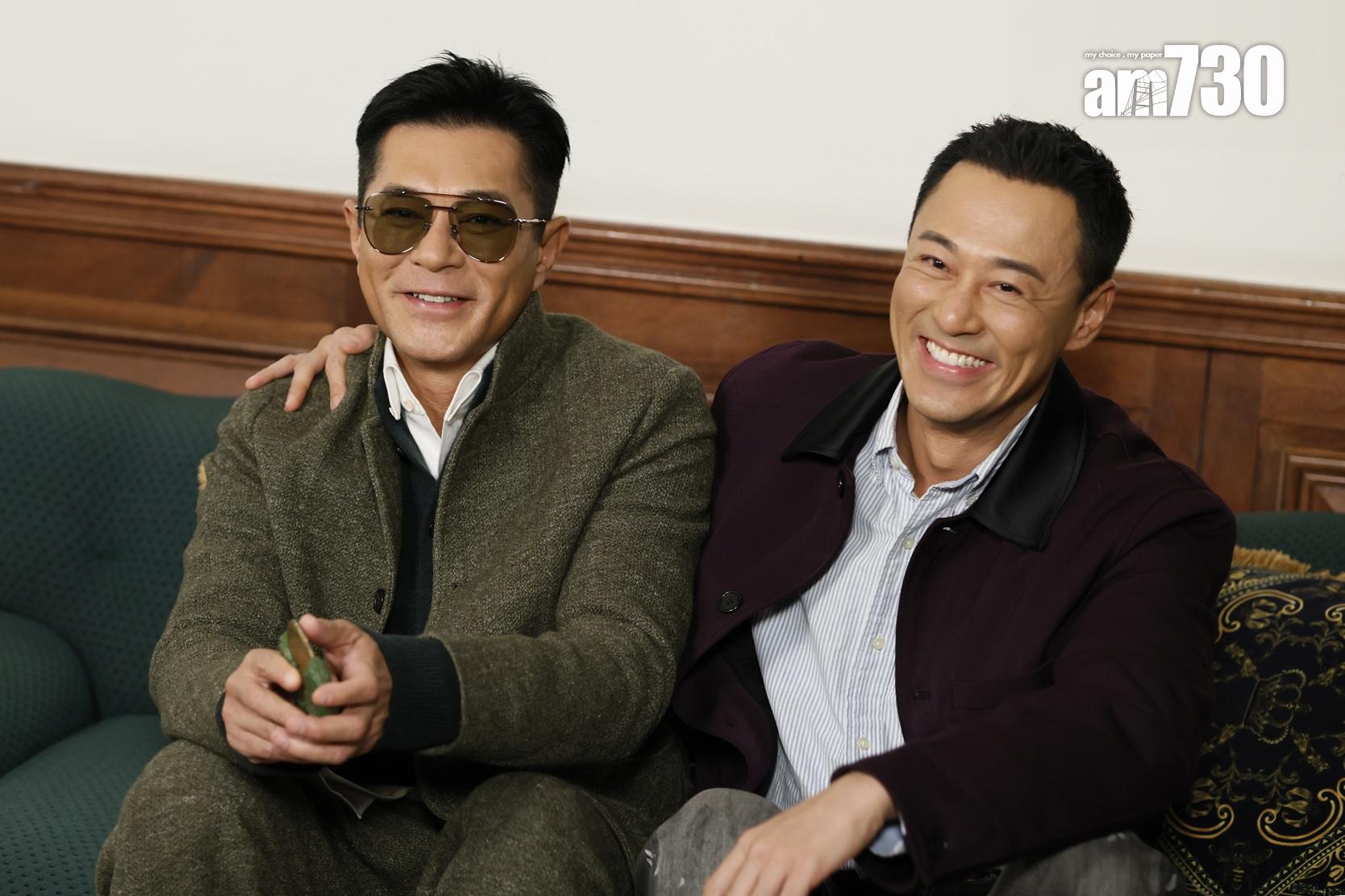 古天樂和林峯在電影版《尋秦記》延續師徒情。(蘇文傑攝)