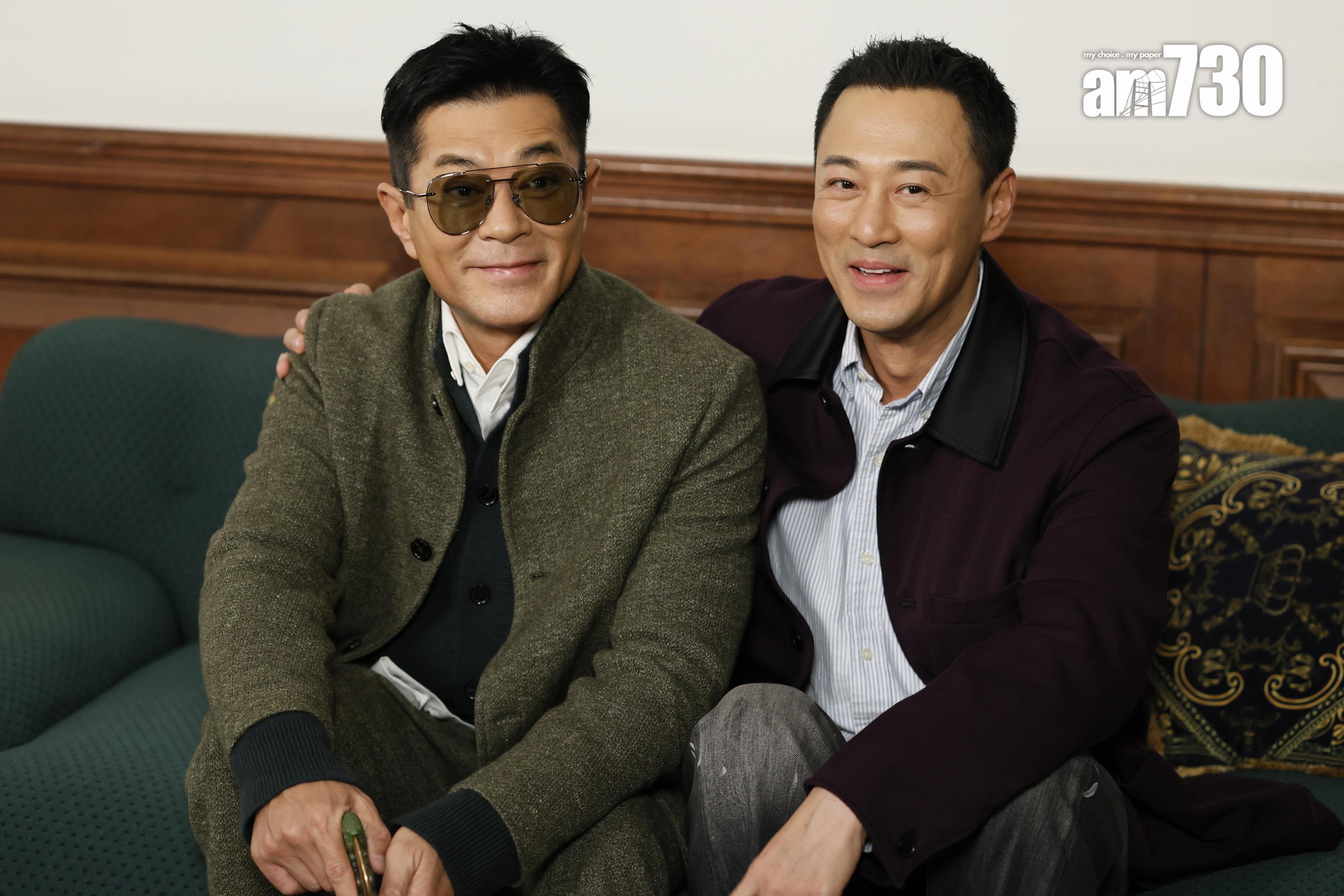 林峯形容與古天樂在戲裡戲外都是師徒。(蘇文傑攝)