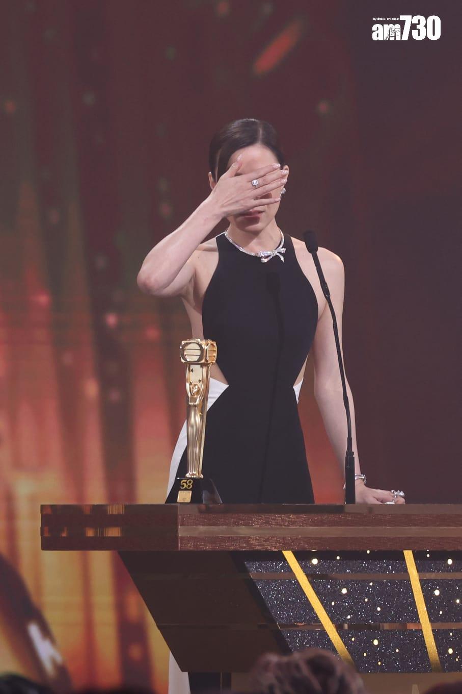 詩曼憑《新聞女王2》的「文慧心」一角奪得,成就阿佘4度封后。(林俊源攝)