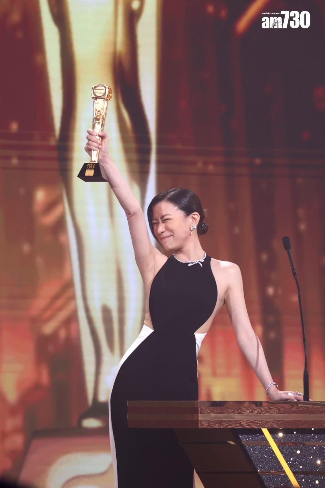 佘詩曼4度封后。(林俊源攝)