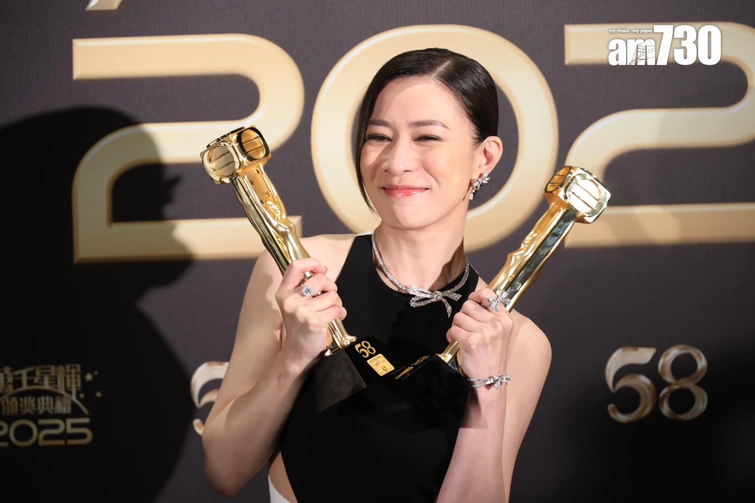 佘詩曼4度封影后。(林俊源攝)