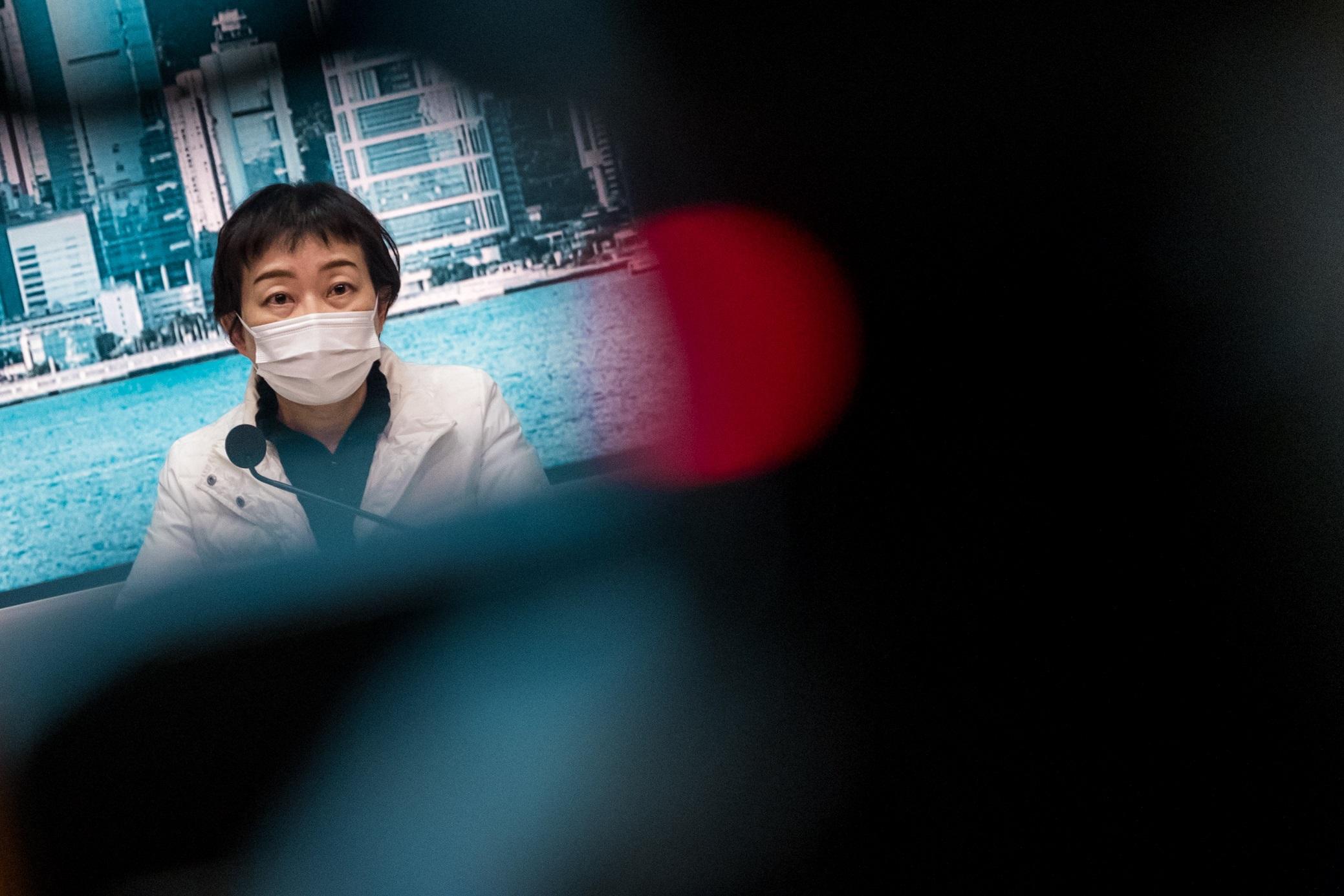 衛生防護中心傳染病處主任張竹君。(資料圖片／莊振邦攝)