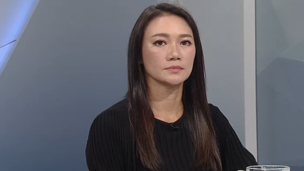 消息指，藝人「玻璃朱」朱庭萱，涉嫌酒後駕駛撞傷途人被補。(港台節目截圖)