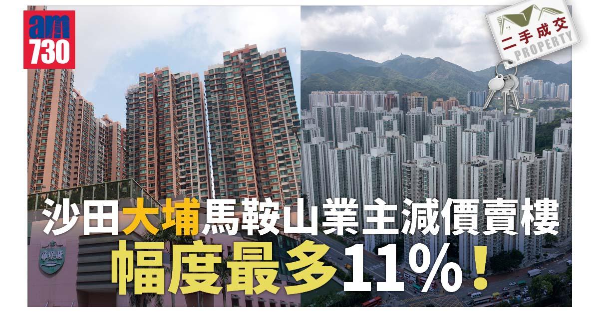 二手成交｜沙田大埔馬鞍山業主減價賣樓 幅度最多11%！