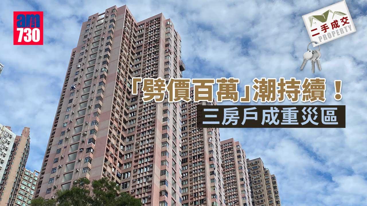 二手成交｜「劈價百萬」潮持續！三房戶成重災區