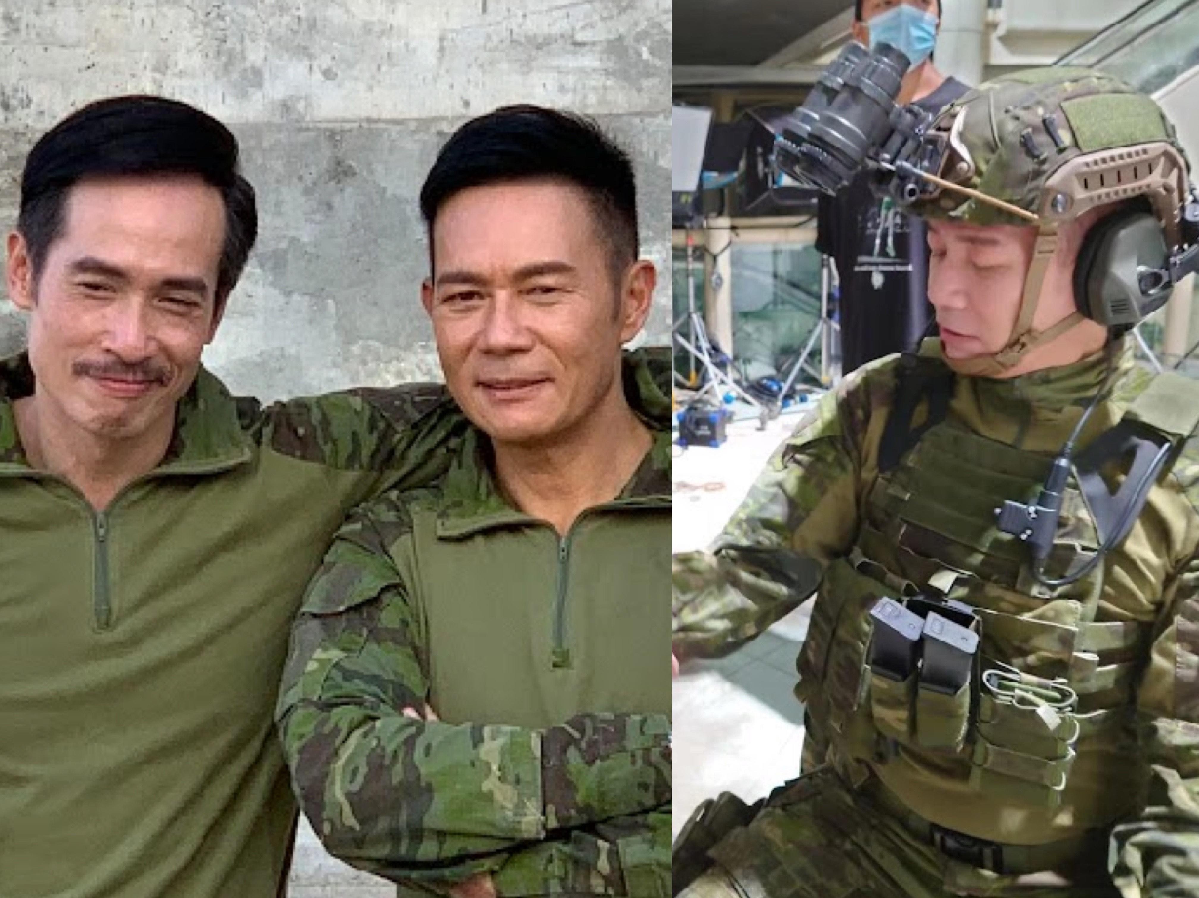 張兆輝哥拍危險動作場面拒用替身親自上陣。