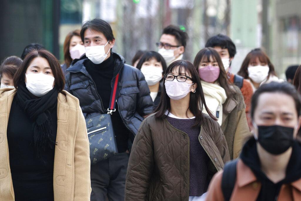 日本近日的Omicron疫情嚴峻。(美聯社)