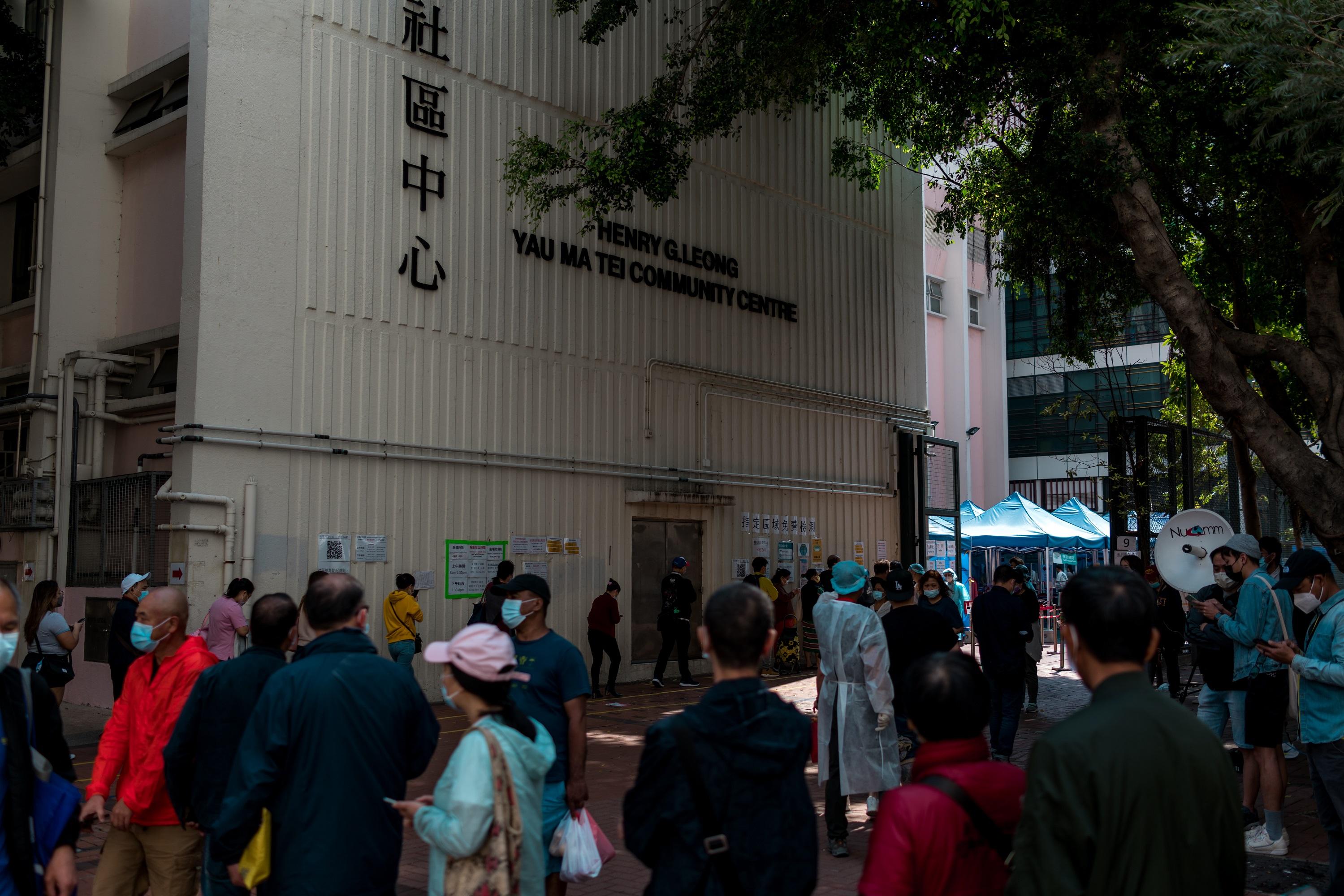 梁顯利油麻地社區中心一名兼職員工初步確診，但並非檢測中心人員。(資料圖片／莊振邦攝)