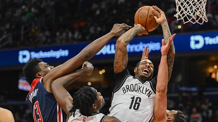 籃網以1分不敵巫師，錄得十連敗。(路透社)