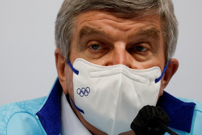 國際奧委會主席巴赫批評俄羅斯花樣滑冰教練對華利伊娃失手後表現冷漠。(路透社)