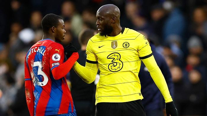 在對水晶宮一戰，盧卡古僅觸球7次。(路透社)