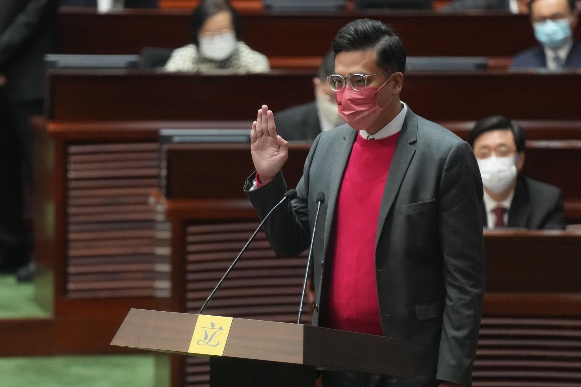 西九新動力立法會議員梁文廣。(資料圖片／陳奕釗攝)