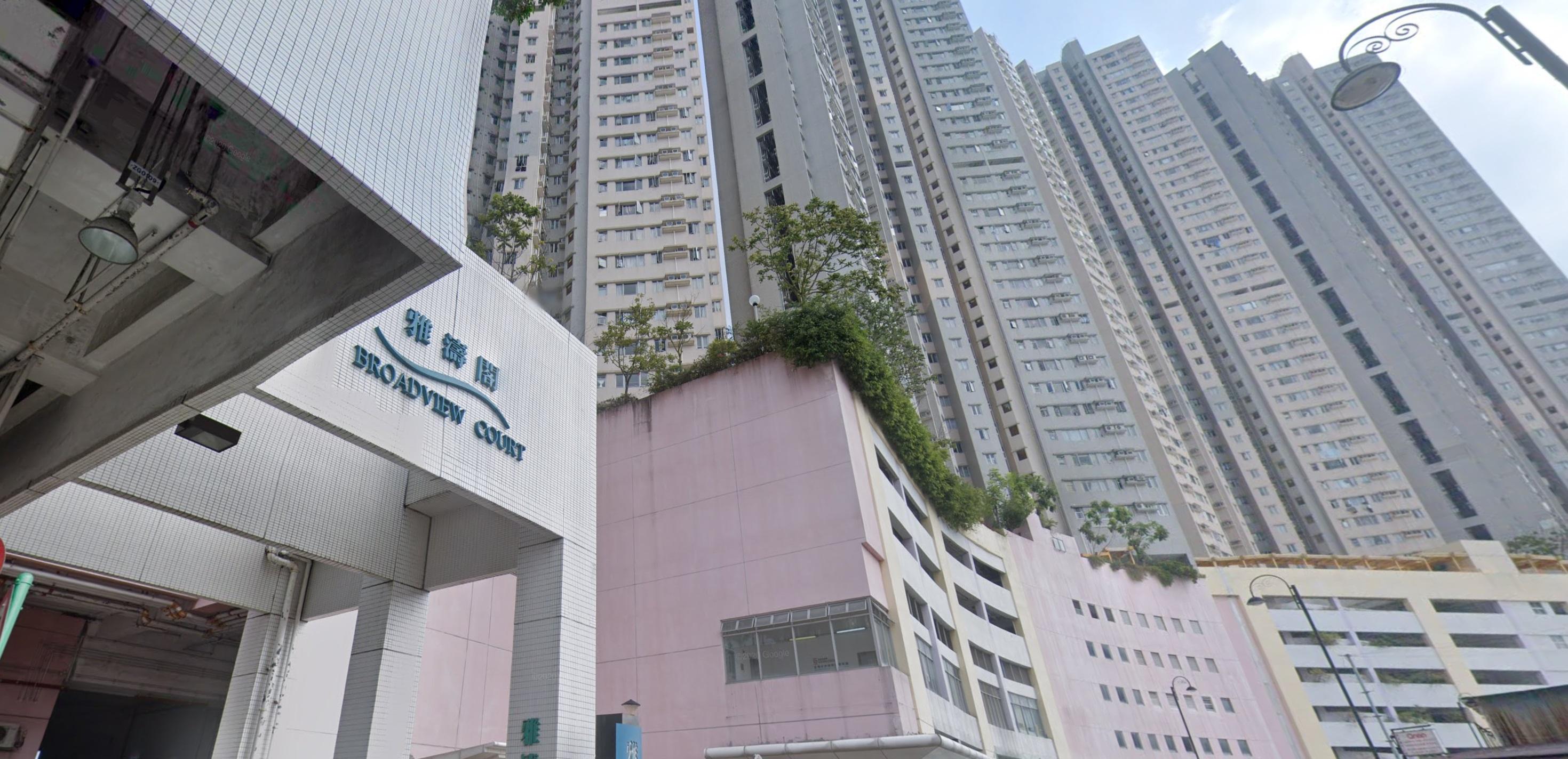 本港今早發生兩宗老翁墮樓死亡件案。圖為香港仔雅濤閣。(網上截圖)