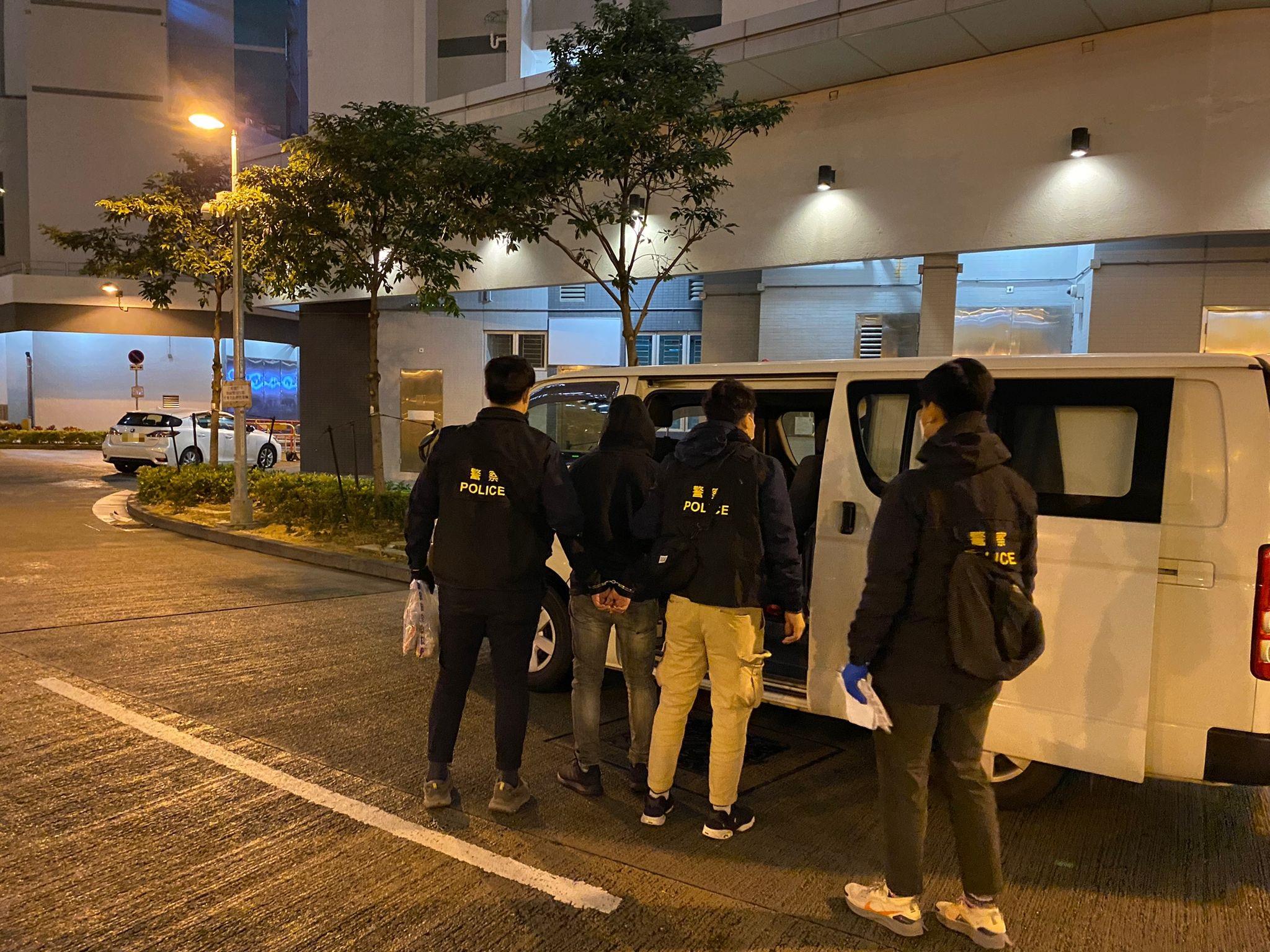 警方長沙灣檢市值42.6萬毒品拘1男