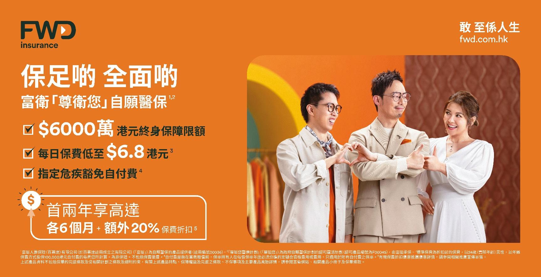 保險動態｜富衛保險升級「尊衛您」自願醫保靈活計劃