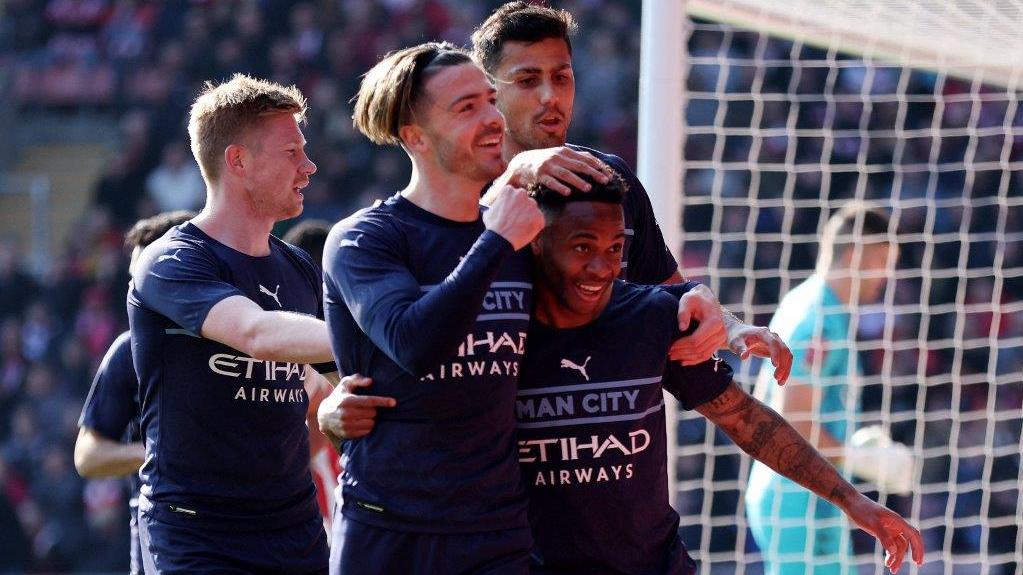 英格蘭足總盃8強曼城以4比1作客大勝修咸頓。