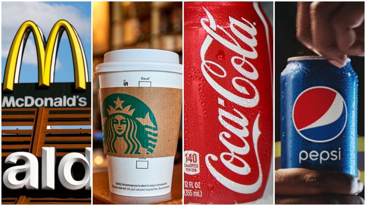 麥當勞Starbucks可口可樂百事宣布暫停在俄業務。(資料圖片)